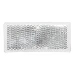 Reflecteur blanc 82x36mm autocollant x5 pieces