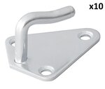 Crochet de corde metal 40x45mm soude x10 pieces