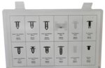 Clips de garniture assortiment Fiat 308 pieces