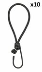 Elastique de fixation de la tente noir avec crochet x10 pieces
