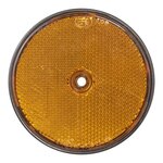 Reflecteur orange 80mm montage a vis x10 pieces