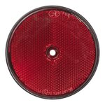 Reflecteur rouge 80mm montage a vis x10 pieces