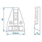 Croisillon niveau a bulle pyramide x10 pieces