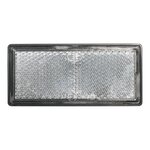 Reflecteur blanc 85x39mm autocollant avec plaque de base x10 pieces