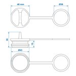 Capuchon de protection pour adaptateur femelle x10 pieces