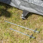 Piquet metallique 23 cm avec tige transversale soudee x10 pieces