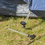 Piquet de tente 20,5 cm en acier galvanise a visser x10 pieces
