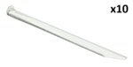 Tente sardine 22 cm aluminium demi-rond x10 pieces