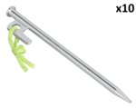 Piquet de roche 20 cm en acier galvanise avec crochet en P Heavy Duty x10 pieces