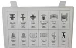 Assortiment de clips de garniture Audi – 160 pieces