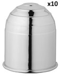 Capuchon d'attelage chrome x10 pieces