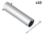 Axe pour roue jockey 35 mm x10 pieces