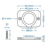 Cadre d'encastrement simple x10 pieces