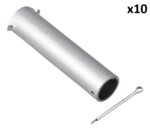Axe pour roue jockey 60 mm x10 pieces
