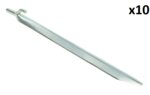 Piquet de tente 30cm metal avec crochet x10 pieces
