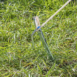 Piquet de tente 30cm metal avec crochet x10 pieces