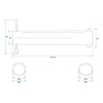 Axe pour roue jockey 48 mm x10 pieces
