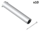 Axe pour roue jockey 48 mm x10 pieces