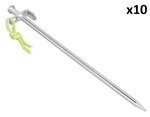 Piquet de sol 30 cm en acier galvanise avec crochet en L Heavy Duty x10 pieces