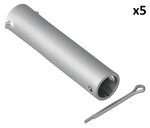 Axe pour roue jockey 60 mm x5 pieces