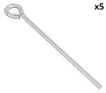 Piquet de tempete 30 cm en acier galvanise avec œillet x5 pieces