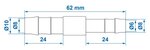 Raccord reducteur droit 10x8 mm x10 pieces