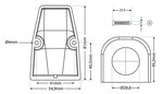 Cadre de montage en saillie simple x5 pieces