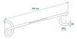 Crochet de suspension double face pour mat de tente 26,5 cm