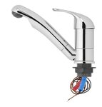Mitigeur ceramique Carino 12V diametre 33 mm chrome x5 pieces