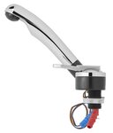 Mitigeur ceramique Deluxe diametre 27 mm chrome/noir x5 stuks