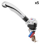 Mitigeur ceramique Deluxe diametre 27 mm chrome/noir x5 stuks