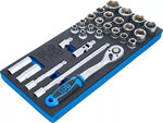 Jeu de cle a douilles en pouce 12,5 mm (1/2) 27 pieces