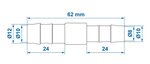Raccord reducteur droit 12x10 mm x10 pieces