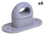 Fermeture rotative en plastique pour œillet ovale x4 pieces