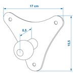 Support mural pour porte-velos