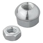 Ecrou spherique et contre-ecrou M8 en 2 parties pour cable de frein