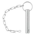 Goupille de verrouillage avec chaine diametre 14,3 mm