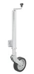 Roue jockey 570/60 mm avec jante metallique large et pneu en caoutchouc 220 x 65 mm, repliable 300 kg