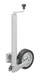 Roue jockey 570/60 mm avec jante metallique large et pneu en caoutchouc 220 x 65 mm, repliable 300 kg