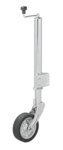 Roue jockey 570/60 mm avec grande jante metallique et pneu en caoutchouc 220 x 65 mm, repliable 500 kg