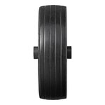 Bande de roue jockey avec grande jante metallique et pneu en caoutchouc 220 x 65 mm, 500 kg