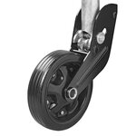 Roue jockey 73 mm jante metal avec bandage caoutchouc 260 x 65 mm repliable