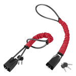 Antivol de volant pour fixation sur ceinture de securite avec 3 cles