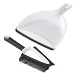 Pelle et balayette mini avec brosse en silicone et raclette