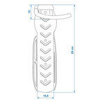 Support mural pour 1 velo – lot de 2 pieces