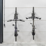 Support mural pour 1 velo – lot de 2 pieces