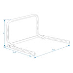 Support mural pliable pour 1 velo