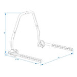 Support mural reglable pour 1 velo