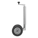 Roue jockey double 48 mm avec pneus pleins en caoutchouc naturel 200 x 50 mm