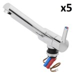 Mitigeur Trend A 12V bec droit diametre 27 mm chrome x5 pieces